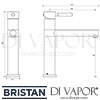Bristan Vegas Kitchen Sink Mixer Tap Dimensions